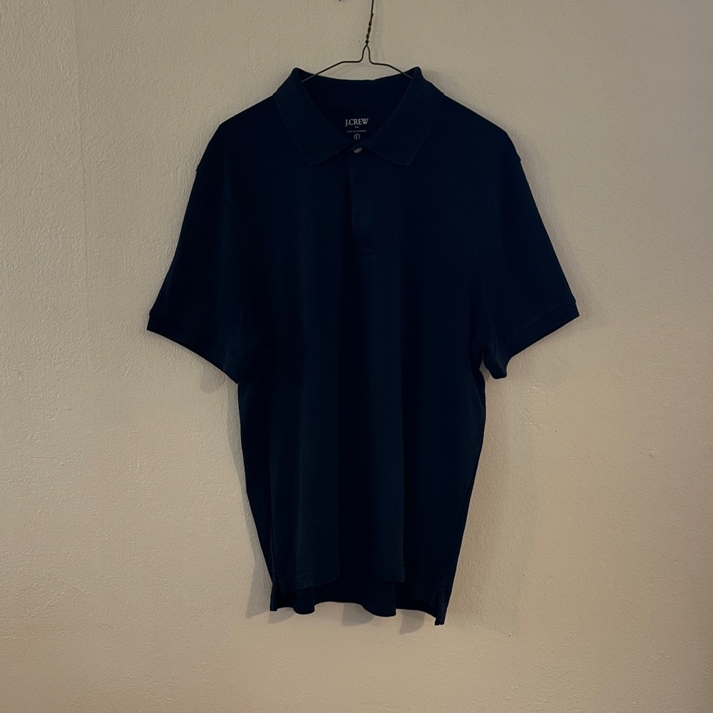 J. Crew Men's Dark Navy Polo Shirt